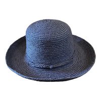 Tropical Trends Womens Sun Beach Straw Hat Curved Brim