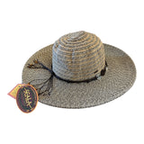 SCALA Womens Elegant Wide-Brimmed Sun Hat Black Brown Beige Beach or Dressy