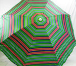 6' Beach Umbrella Copa Cabana Stripe SPF50 Myrtle Beach