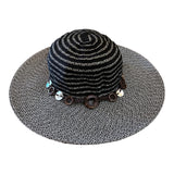 SCALA Womens Elegant Wide-Brimmed Sun Hat Black Brown Beige Beach or Dressy