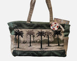 Sun n' Sand Canvas Beach Bag Seaside Collection Paul Brent Palm Trees