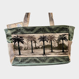 Sun n' Sand Canvas Beach Bag Seaside Collection Paul Brent Palm Trees