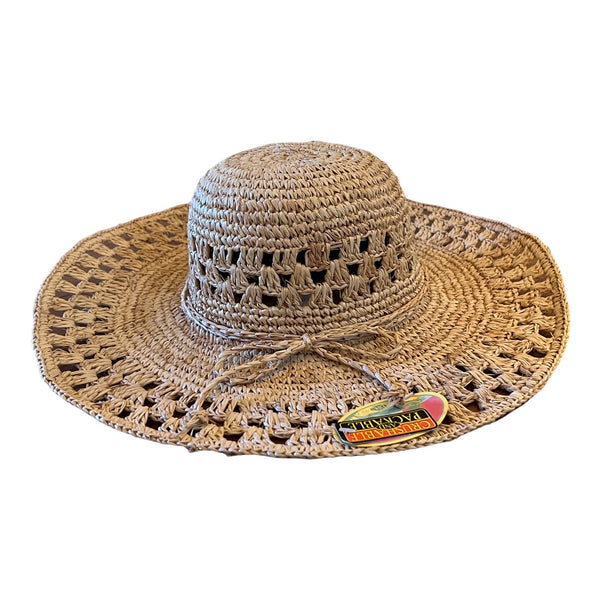 Tropical Trends Womens Wide-Brimmed Sun Beach Hat Packable!