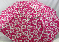 6' Beach Umbrella Hibiscus Print Wind Proof w/Sling Pack by Baja Beach