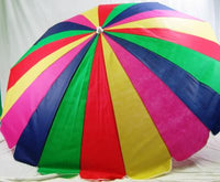 Baja Beach Jumbo 7.5' Beach Umbrella Rainbow Stripe with Tilt