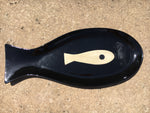 Black Fish Ceramic Serving Plate