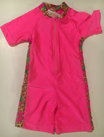 Pink Rash Guard Body Swimsuit by My Pool Pal (sz 24 mos)