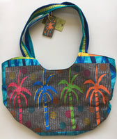 Sun n' Sand Palm Trees Beach Bag by Farida Zaman Medium