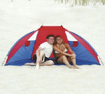 Wet Products Sun and Wind Protection Portable Beach Cabana with Window Vents